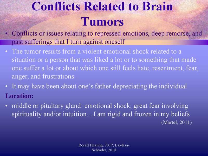 Emotional roots in Brain Cancers page 11